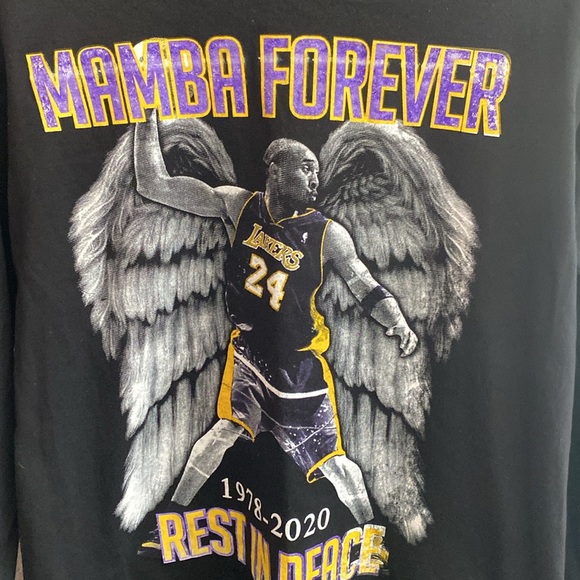 Kobe Bryant Mamba Forever Long Sleeve Black Tee Size M - Picture 3 of 10